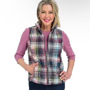 Women’s‎ Christopher & Banks Patterned Quilted Vest